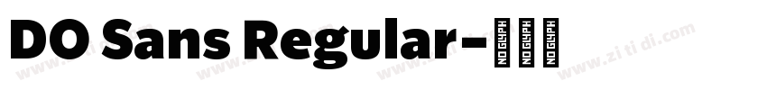 DO Sans Regular字体转换